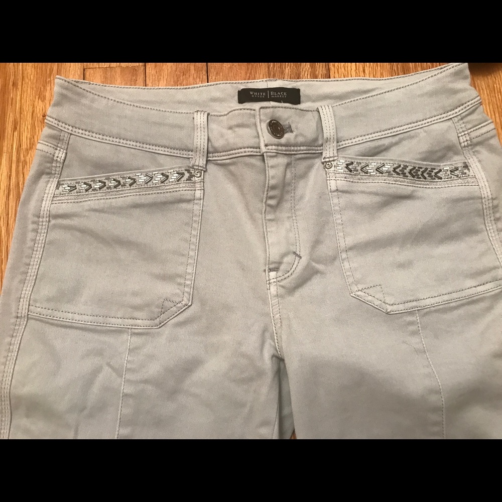 WHITE HOUSE BLACK MARKET: Embroidered Jeans!
